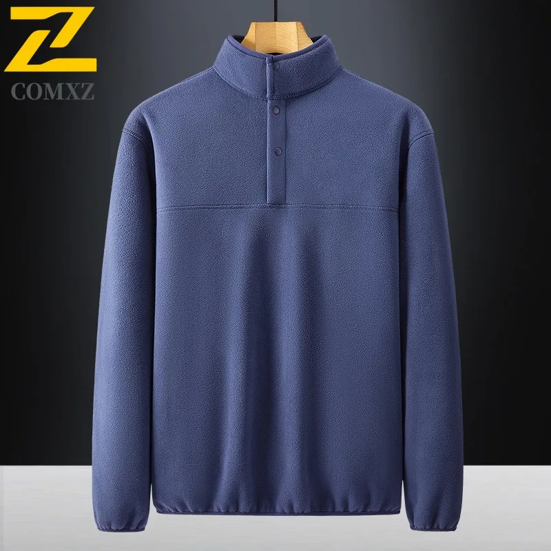 

COMXZ Мужская куртка Утолщенная деловая повседневная легкая верхняя одежда с воротником-стойкой Ветрозащитная прочная осенняя новая ветровка
