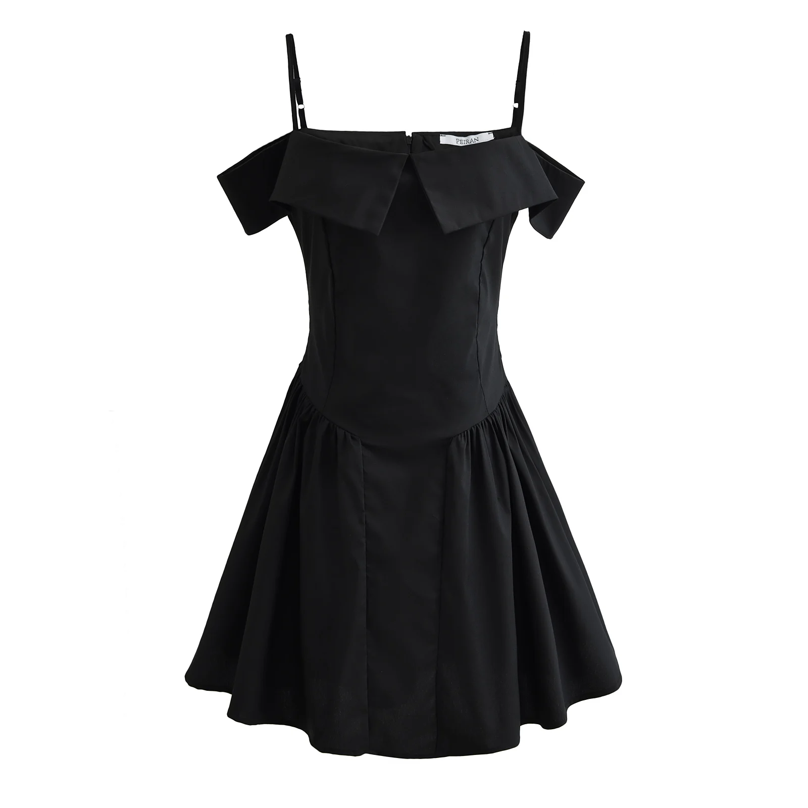 princess polly baby blue dress Beverly and Beck Deep V-Neck Bias Cut Mini Dress main image 0