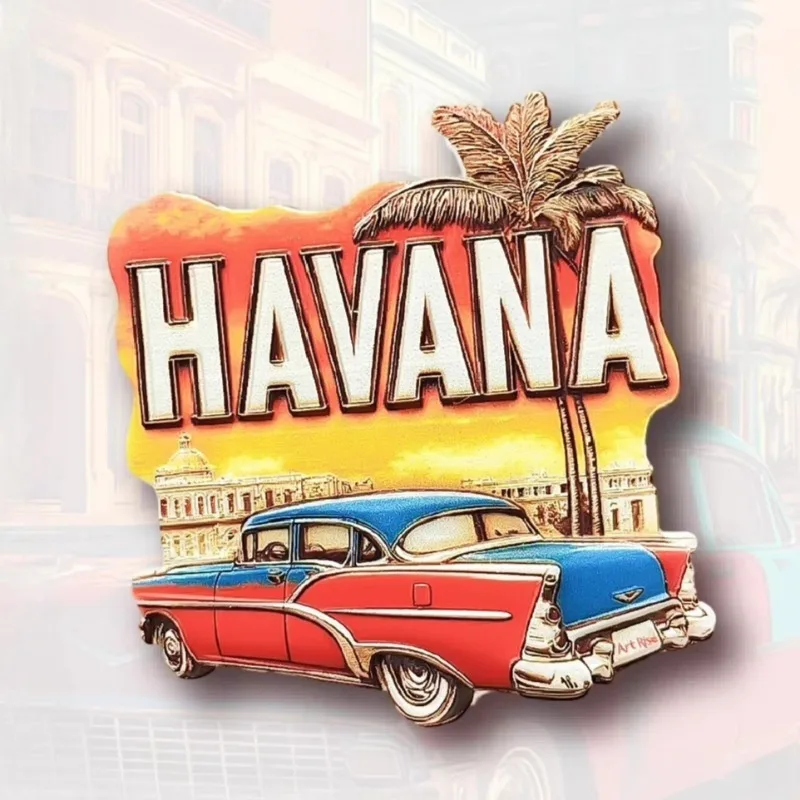 Imanes de nevera de Cuba, recuerdos de viaje de La Habana, imanes de nevera con diseño de cigarros, decoración del hogar, regalos de boda