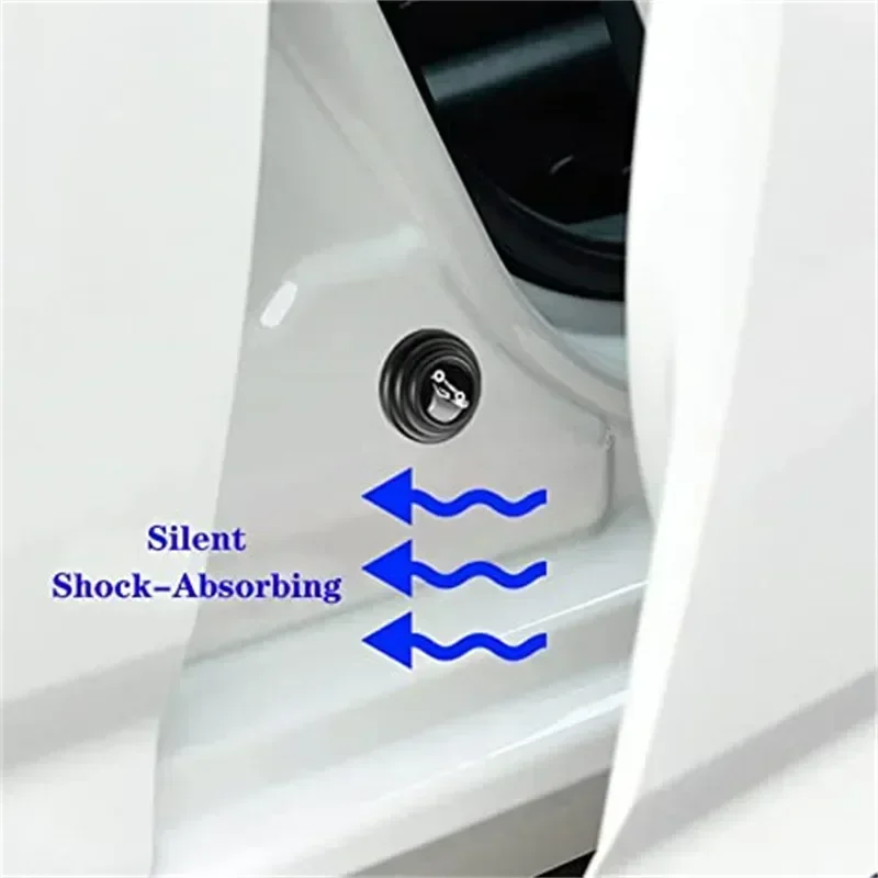 Car Door Pads Shock-Absorbing and Silent Mat Anti-collision Silicone Car Door Protector Stickers Buffer Gasket Auto Accessory