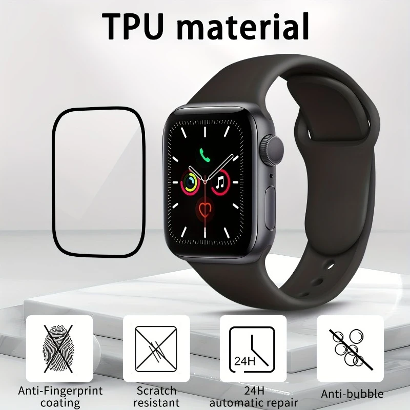 3pcs Screen Protector For Apple Watch Ultra 3 2 49mm 45/41/42/44/46mm Positioning Tool+film IWatch Series 11 10 9 8 7 6 SE 5 4 3 view 3