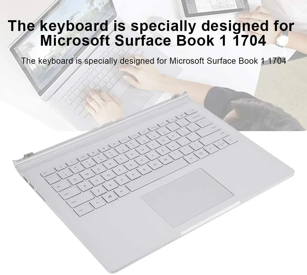 Para Microsoft Surface Book 1 13,5 "1704 Base con teclado Touchpad batería Topcase Compatible Book 1st 1705 1785