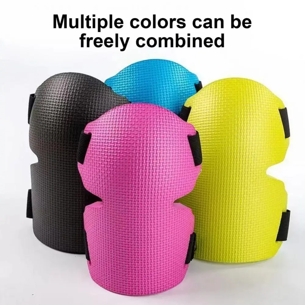 وسادات ركبة للبستنة من الإسفنج السميك للغاية لعام 2025 للنساء والرجال، واقيات للركبة شديدة التحمل مع أشرطة قابلة للتعديل لأعمال أرضية التسقيف