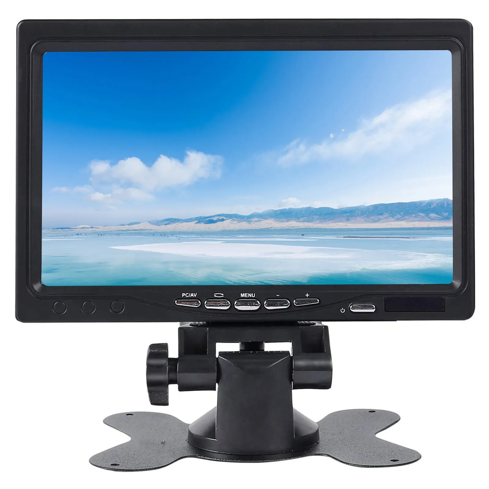 

7 Inch HD TFT LCD Screen Monitor HD 1024x600 Display AV VGA Input Built In Speaker For Trucks Bus RV Trailer Reverse Rear View B