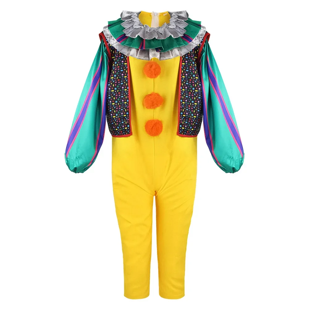 Pennywise Joker Cosplay Trajes, Assustador Assassino Palhaço Assustador, Uniforme de Halloween, Festa de Carnaval para Homens