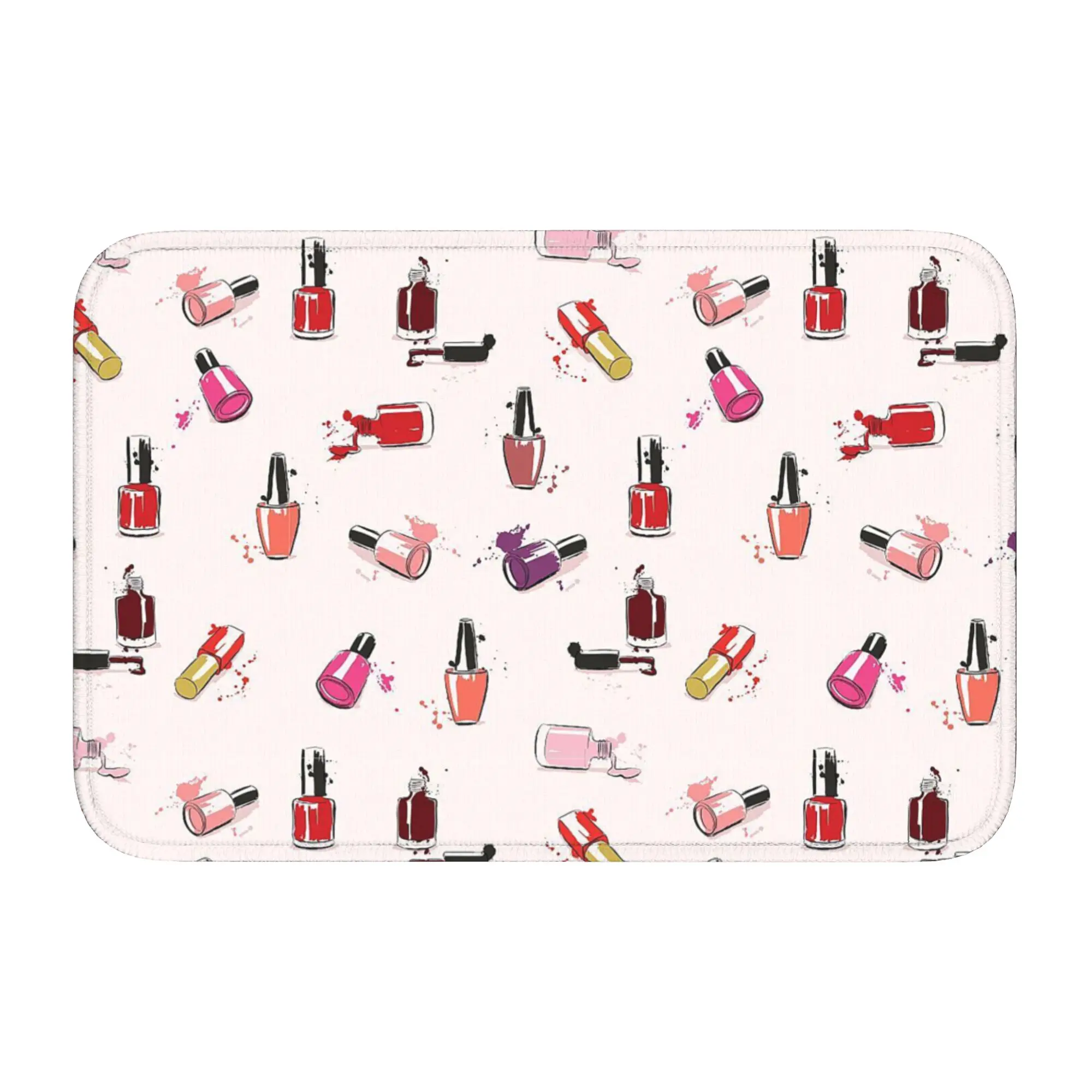 Fashion Design Nail Polish Doormat Durable Carpet Rug Kitchen Entrance Home Floor Mat for Bedroom Footpad Mats