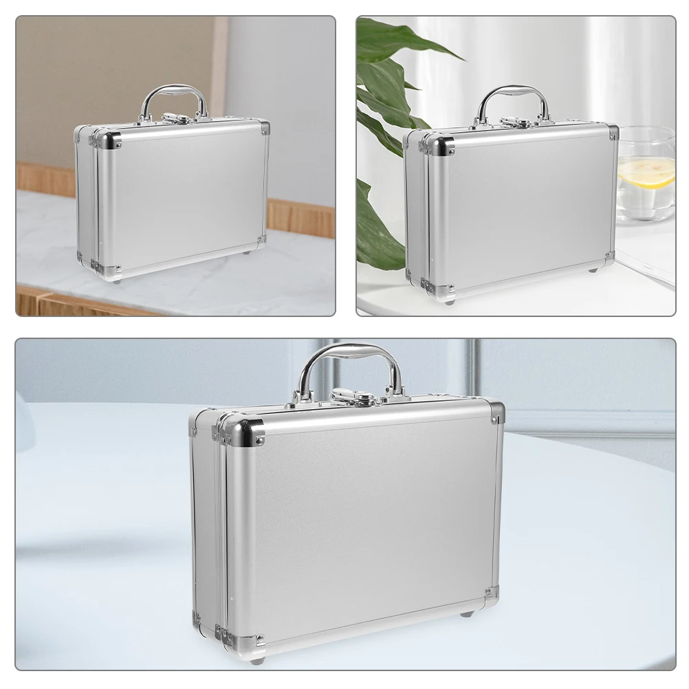 

Multifunctional Suitcase Small Storage Carrying Metal Tool Box Protective Portable Cotton