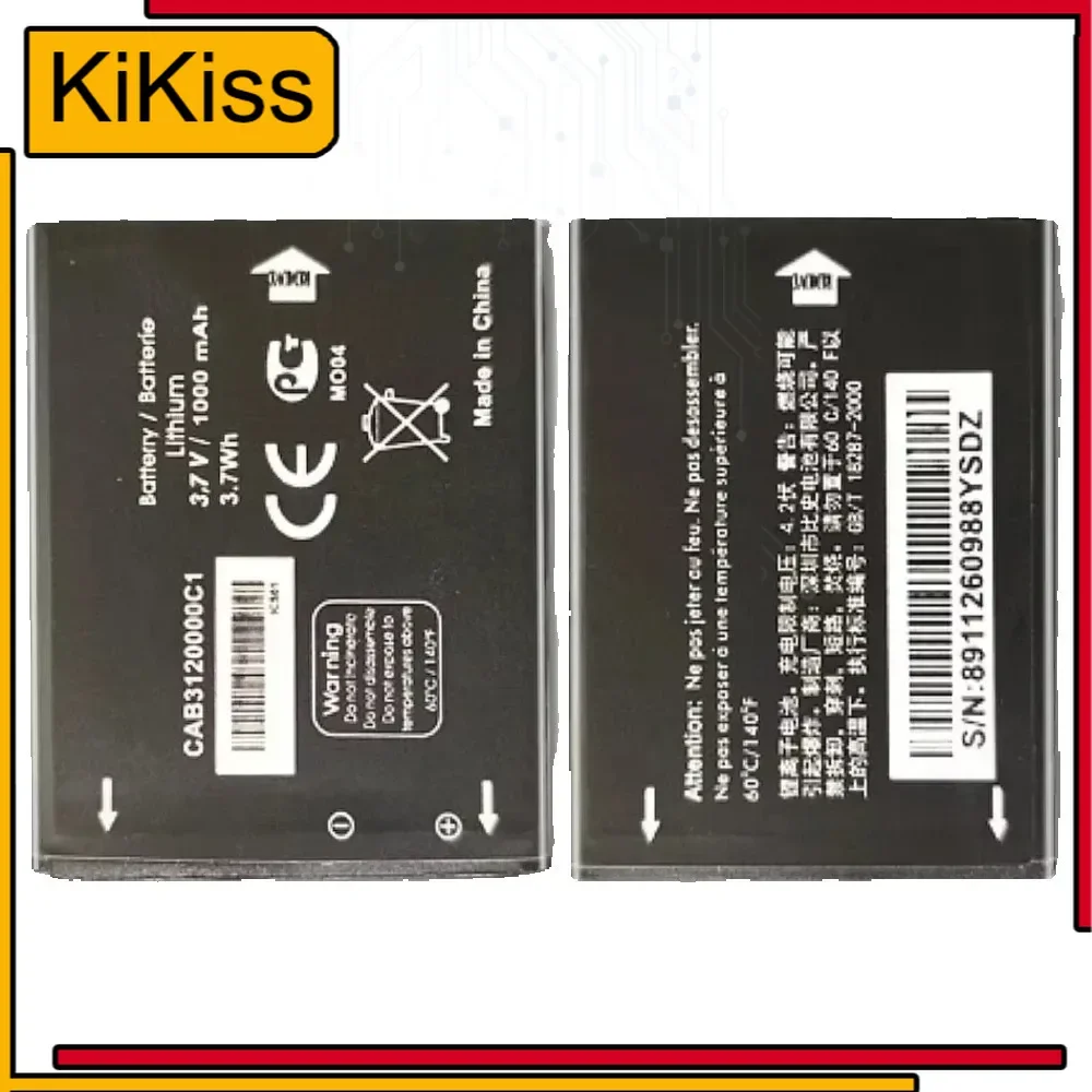 

CAB3120000C1 CAB23A0000C1 1000mAh 3.7V Li-ion Battery for Alcatel One Touch 768 OT710 OT888A OT880A