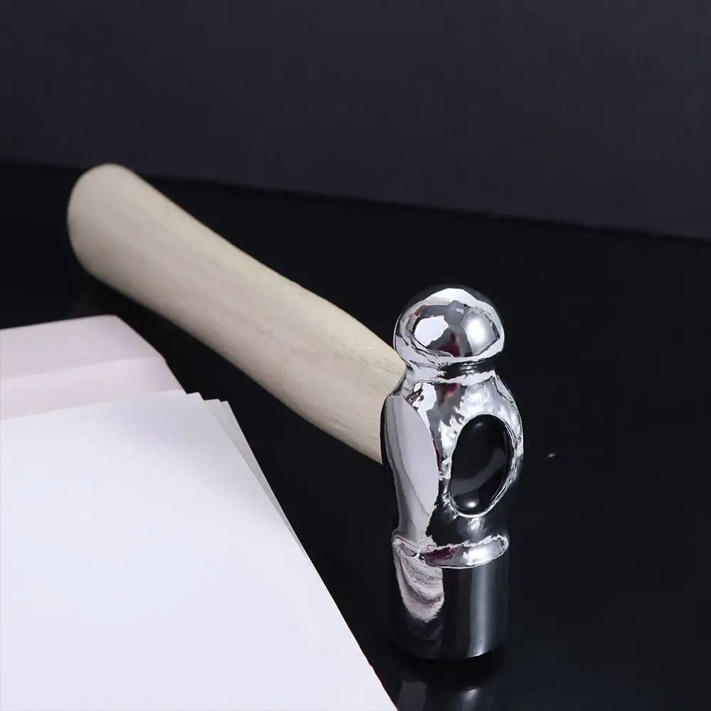 Car Escape Tool Round Head Mini Hammer Wooden Handle Multi Function Hand Hammer Small Ball Peen Hammer Woodworking