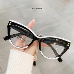 Blue Light Blocking Glasses Women Square Spectacles Frames Plastic Computer Protection Eyewear Fashion Eyeglasses Anti Radition