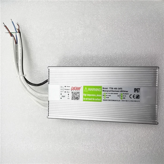 

TOTIWO Wholesales 220VAC IP67 400w 24v Dc16.66a Amp Outdoor Waterproof Switching Power Supply Hot Sales