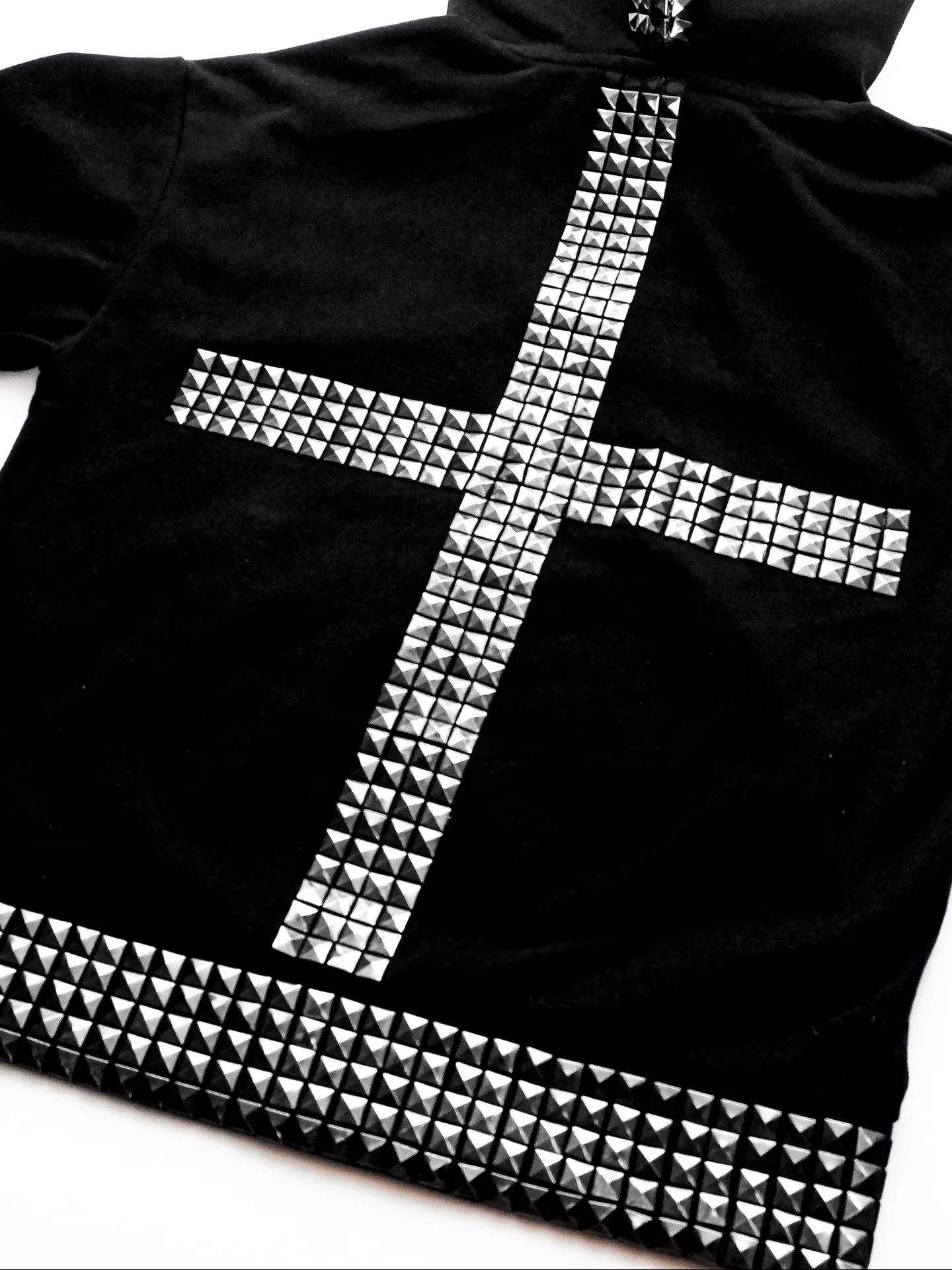 2025, neuer Y2K-Kreuz, Heißprägung, Modetrend, Strickjacke, Kapuzenpullover, Unisex, personalisierter Punk-Hoodie