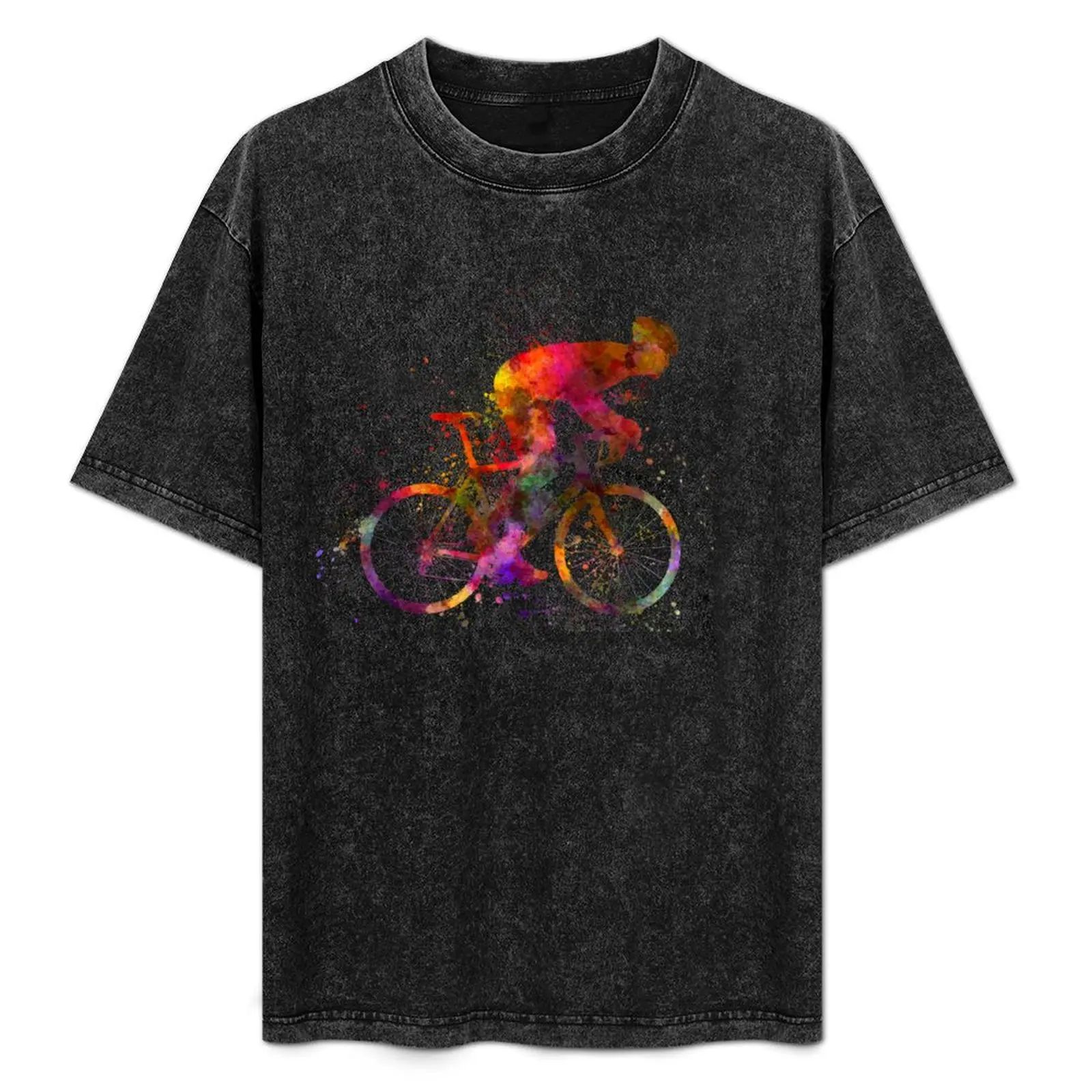 cyclist road bicycle T-Shirt graphic shirts customs design your own anime clothes oversized t shirt men