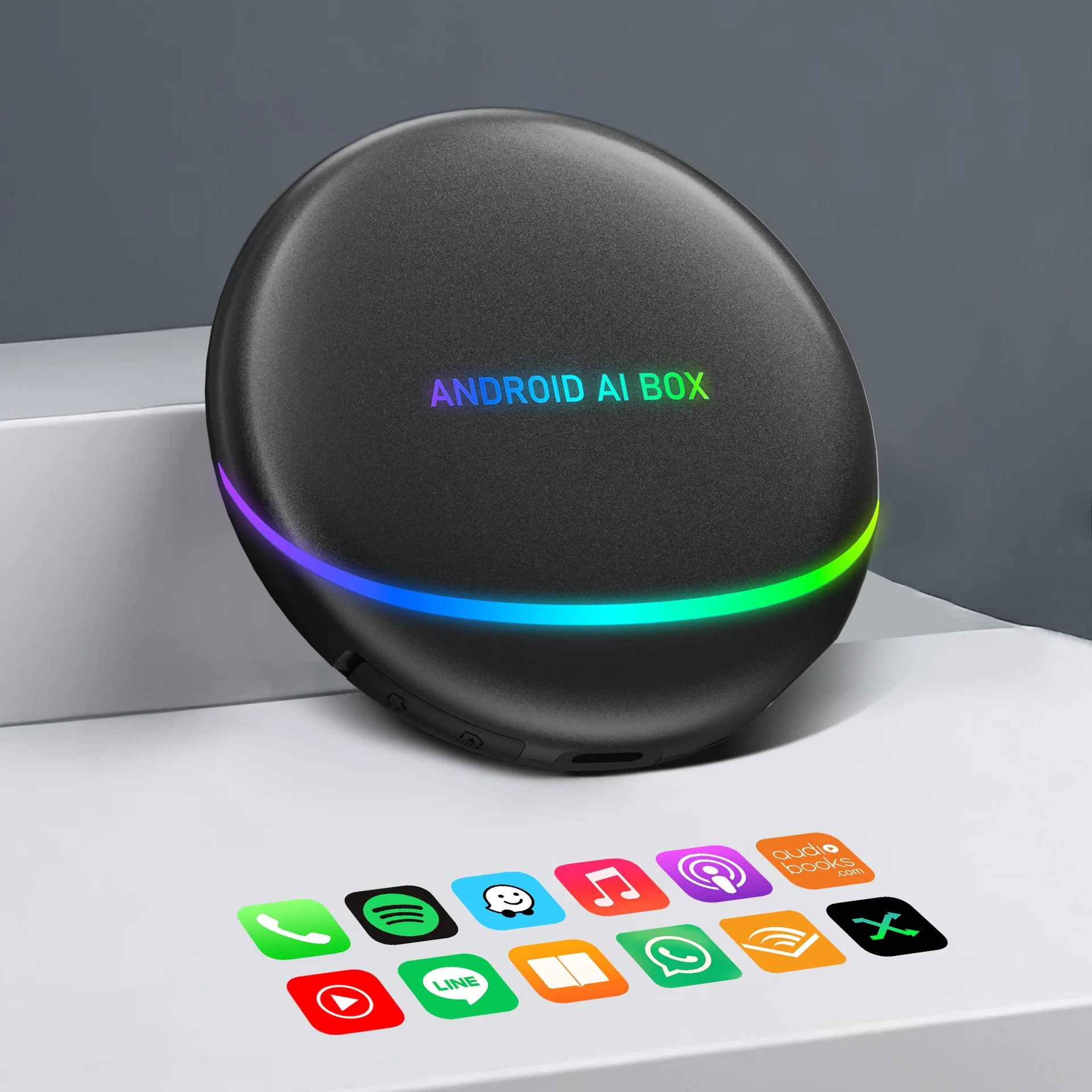 

Car Connectivity CarPlay Box LED Ambient Light Intelligent Wireless Car Converter Compatible With Multiple Vehicle Models