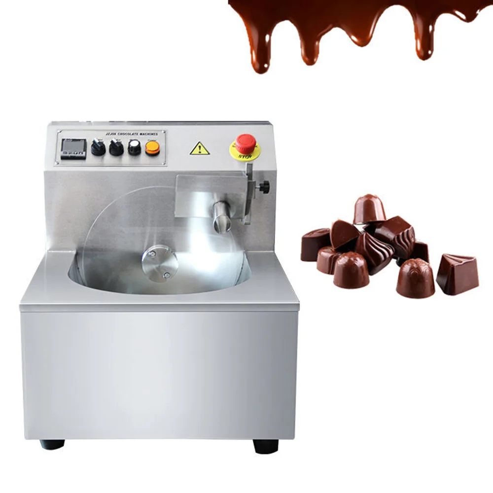 Electric 110/220V 8KG Chocolate Melting Machine With Vibration Table Food Grade ManualChocolate Tempering Molding Machine