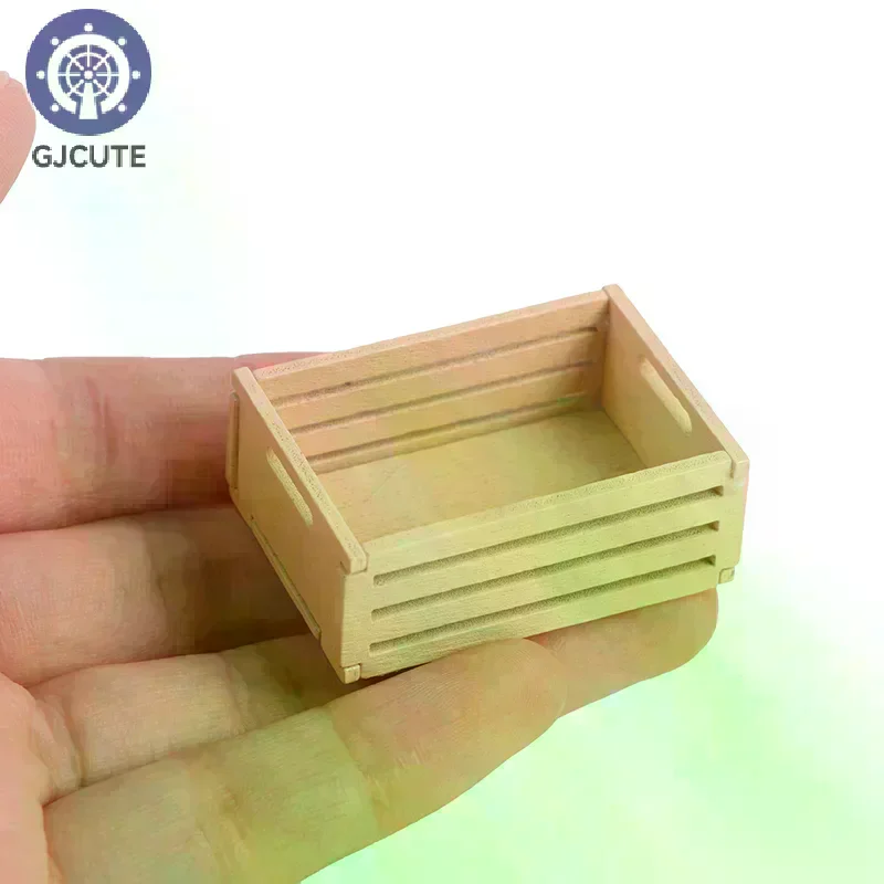 3pcs Dollhouse Miniature Mini wooden fruit frame For 1:12 Dollhouse
