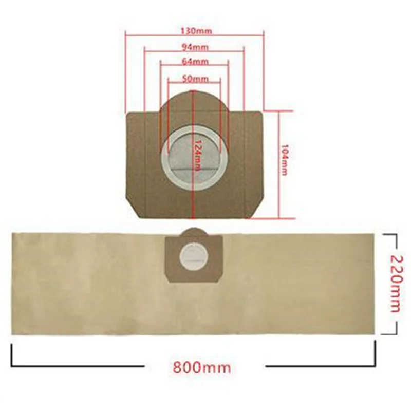 Top-r20PCS Dust Bags Filter for Karcher A2204 WD3300 MV3 6.959-130 Vacuum Cleaner Paper