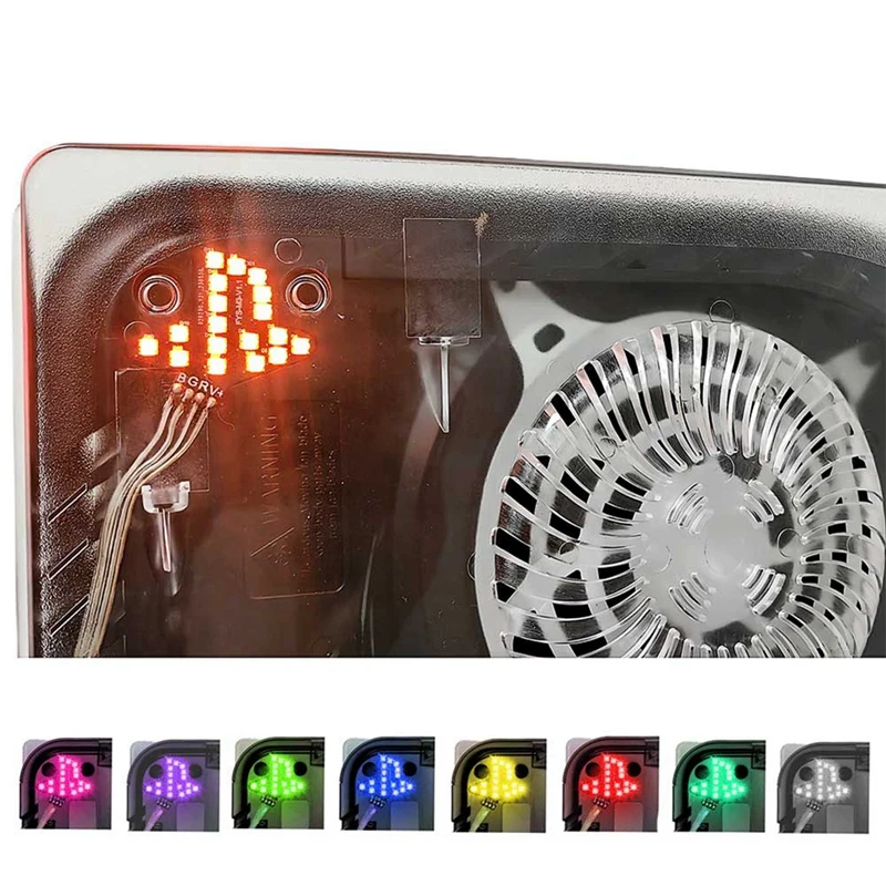 VO-Shell لـ PS5 القرص الطبعة شفافة واضحة غطاء فتحات التبريد وحدة التحكم في الألعاب الأجزاء الصلبة الملحقات قذيفة غطاء جانبي