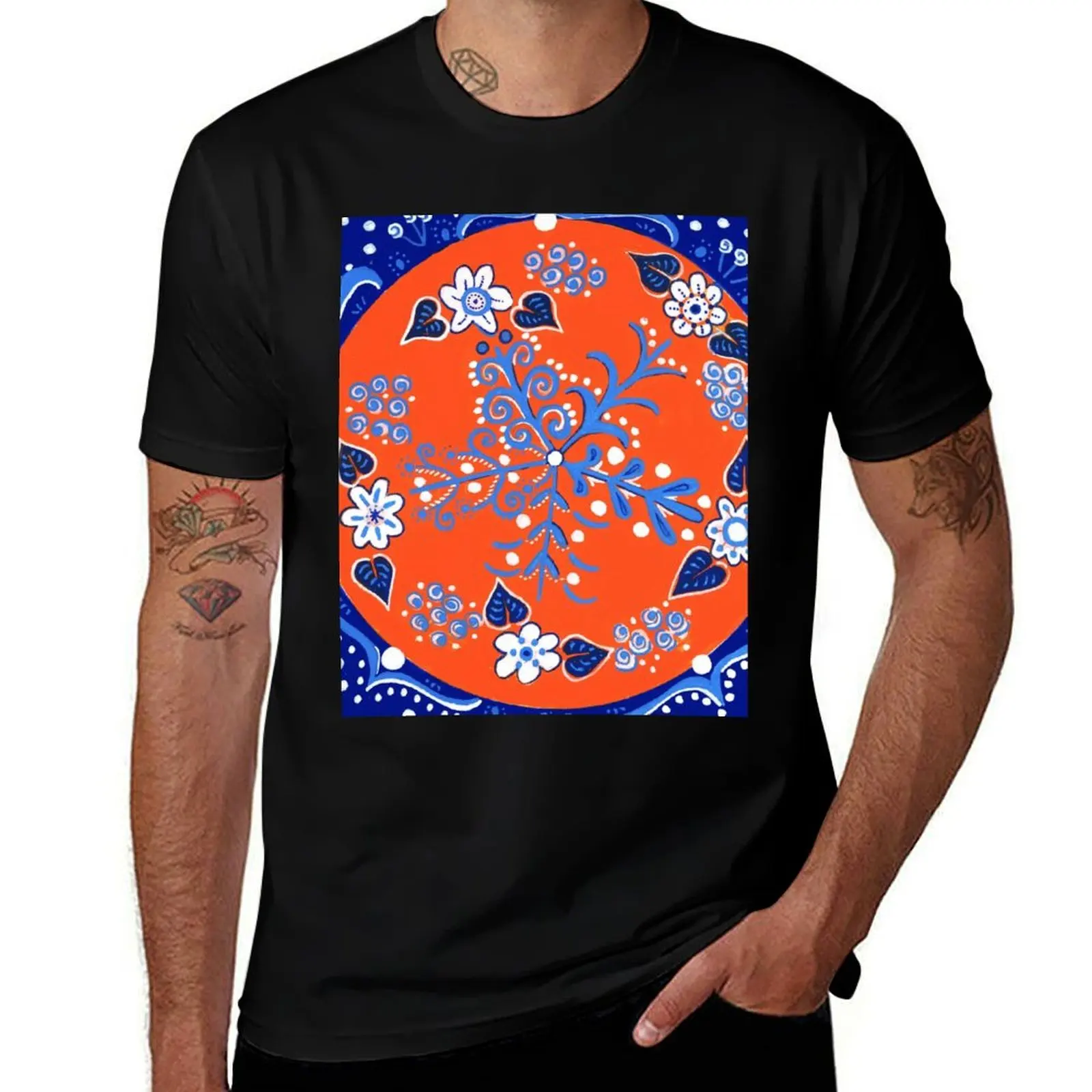 

True Orange and Blue T-Shirt t shirts for man graphic tees t shirt for man 100 percent cotton