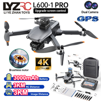2025 New L600-1 GPS Drone 4K Professional HD Dual Camera With Screen Remote Control Obstacle Avoidance Brushless Quadcopter Toy