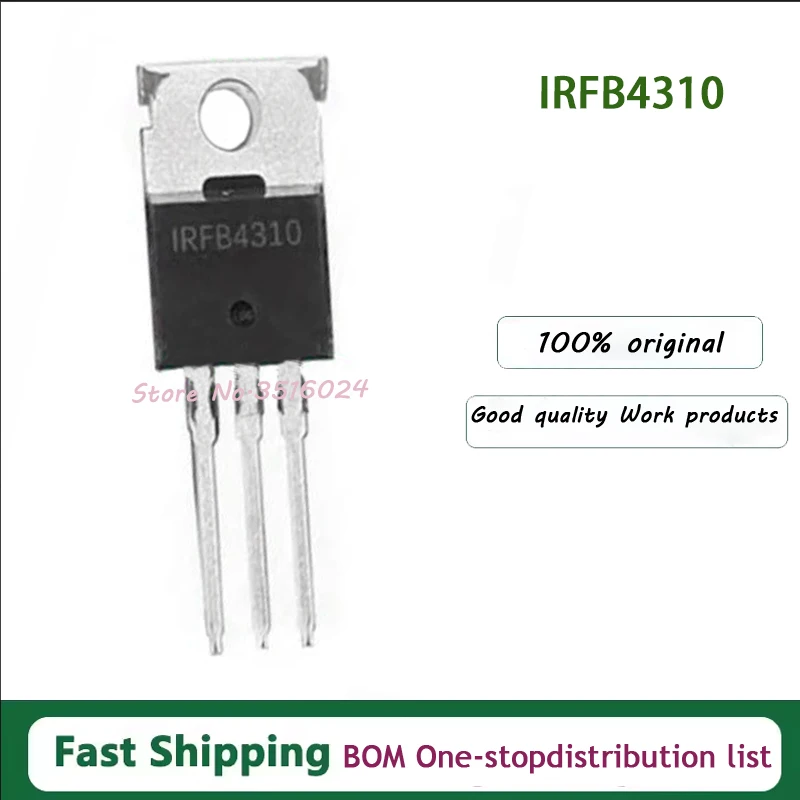 10PCS/Lot 100% Real Original New IRFB4310ZPBF IRFB4310Z TO-220  FB4310Z