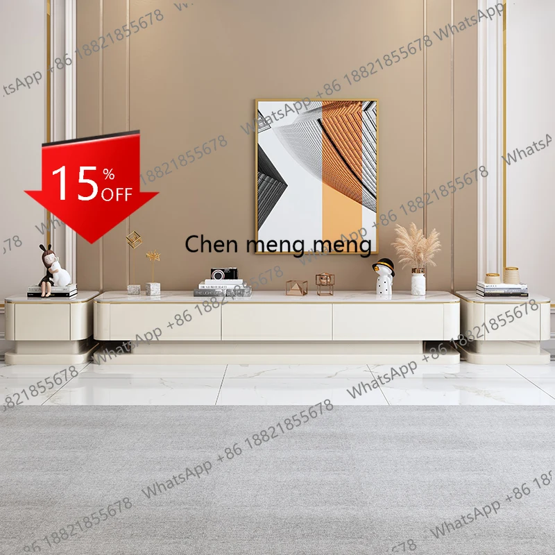 

Q181 Light Luxury Designer TV Cabinet Simple Modern Living Room Nordic TV Cabinet Storage Universal Console Archivadores Furnitu