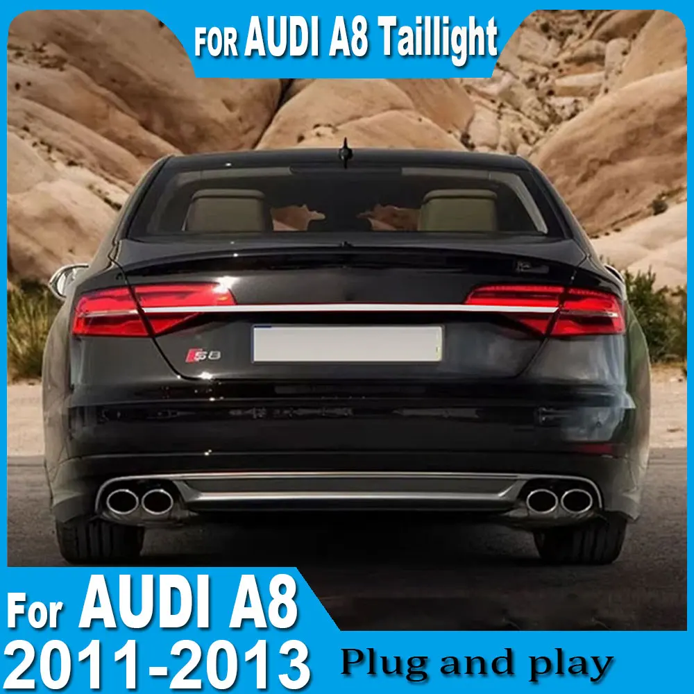

Car Taillight For Audi A8 Taillight Assembly 2011 2012 2013 LED Daytime Running Lights Turn Signals Plug And Play Assemblies