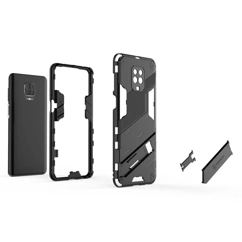 Shockproof Case For Xiaomi Redmi Note 9 10 Pro Max 9S 9A 9C 9T 10S 10A 10C Armor Holder Back Cover for POCO X3 Pro F2 M3 F3 GT