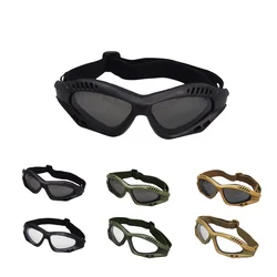 Tactical Glasses Airsoft Hunting Rescue Windproof Metal Mesh PC Len Goggles Motorcycle Riding Sunglasses