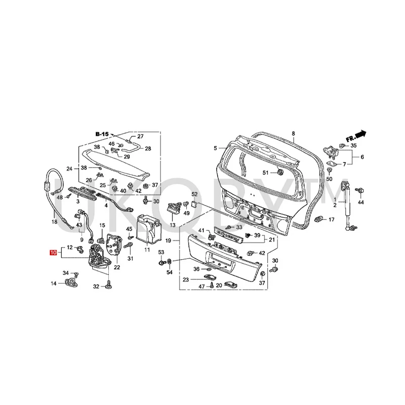 74801-S7S-003  Suitable for Ho nd a Od ys se y Tailgate lock machine, luggage compartment, trunk lock block lock lock device