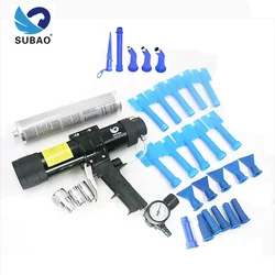 SUBAO 310ML Sealant Glass Glue Spray Gun Adjustable Air Rubber Pistol Pneumatic Gun Sealant Sprayable Caulking Gun Set