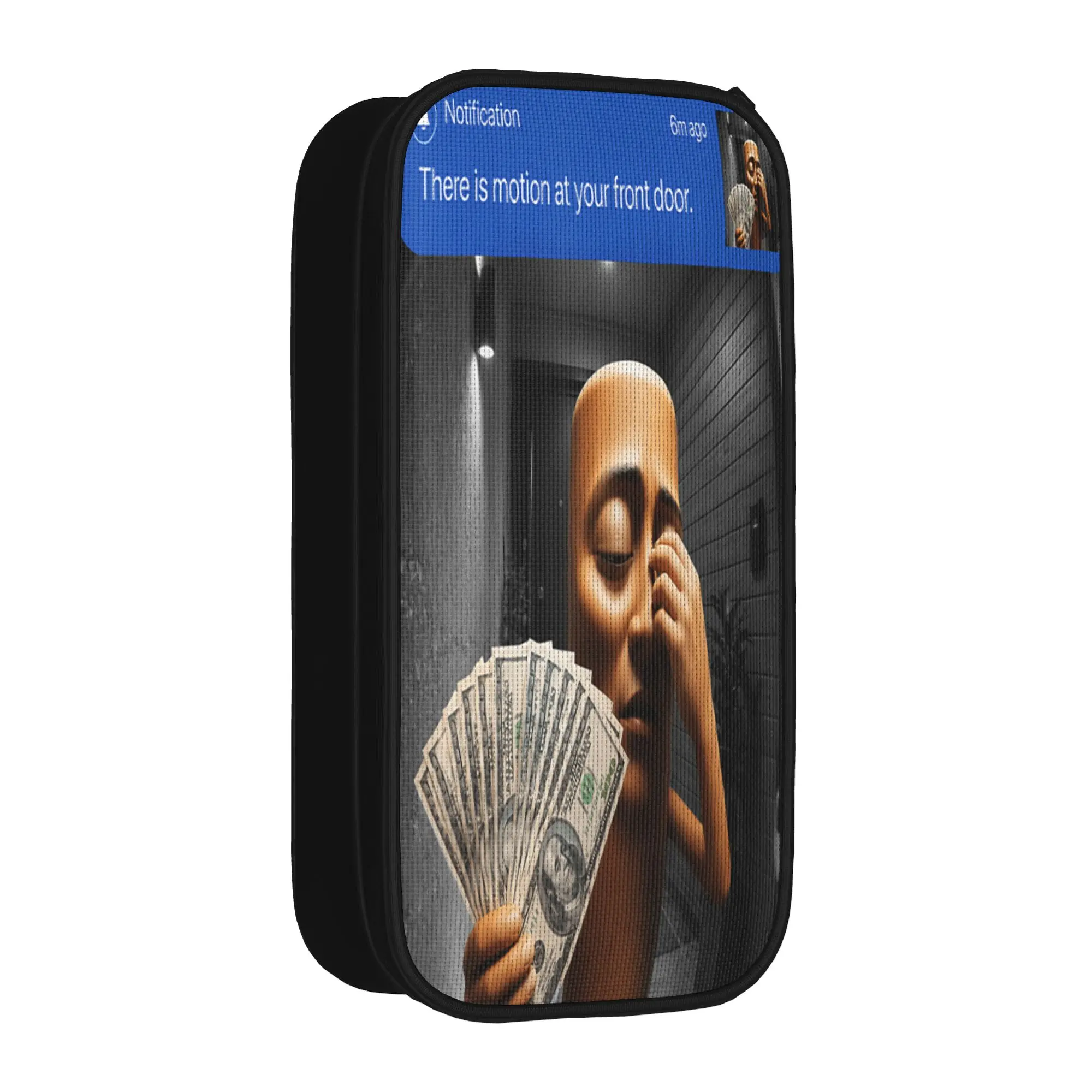 There is Motion at Your Front Tung Tung Tung Sahur Money Pencil Case  Girls Boys Lovely Pencil Bag Printed School Pencil Cases