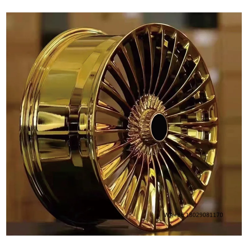 

18 19 20 21 22-дюймовые хромированные колеса для спортивных автомобилей со звездами, 5 отверстий, автомобильный обод из алюминиевого сплава, золотой для Cadillac Landrover Audi Benz