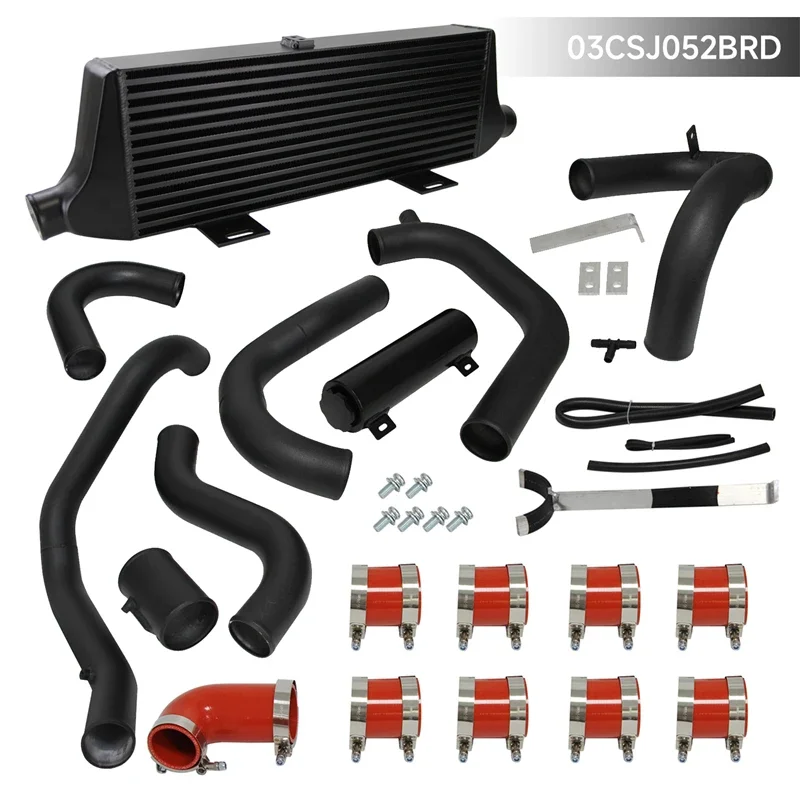 Zwart/Blauw/Rood LR V2 Front Mount Intercooler Kit Past Voor 02-07 Subaru Impreza WRX/STI Ej20 Ej25