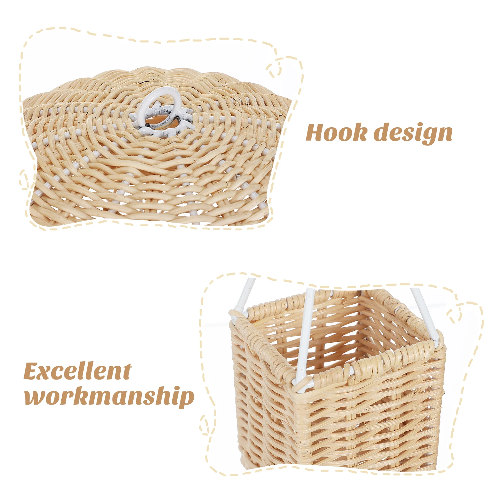 

1PC Handmade Woven Rattan Hot Air Balloon Prop - Kid Room Decor & Photo Booth Accessory for Parties and Preschools