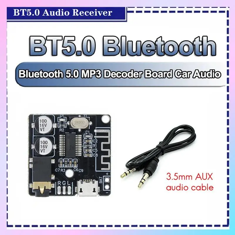 T23C MP3 Bluetooth Decoder +AUX Audio Cable Kit MP3 Bluetooth Decoder Lossless Car Speaker Audio Amplifier Board Module
