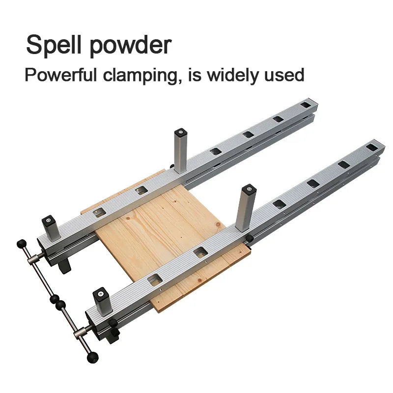 Silver Aluminum Alloy Panel Clamps Are Suitable For Various Thickness/Width Solid Wood Panels Fixed Clamping And Paneling Needs