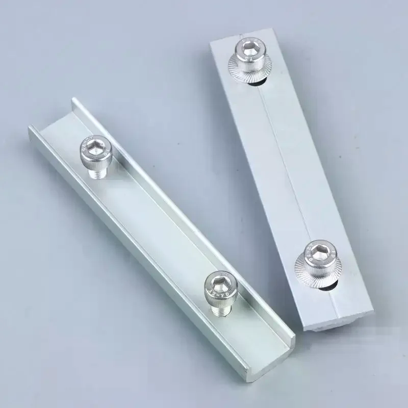 Solar Module Rails Profile Connectors Compact Aluminium Bracket Hassle Free Setup for Small Solar Panel Systems