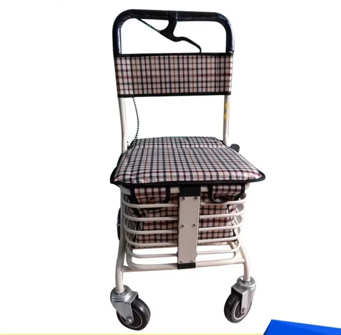 

Factory Price Foldable elderly walker elderly Trolley shopping