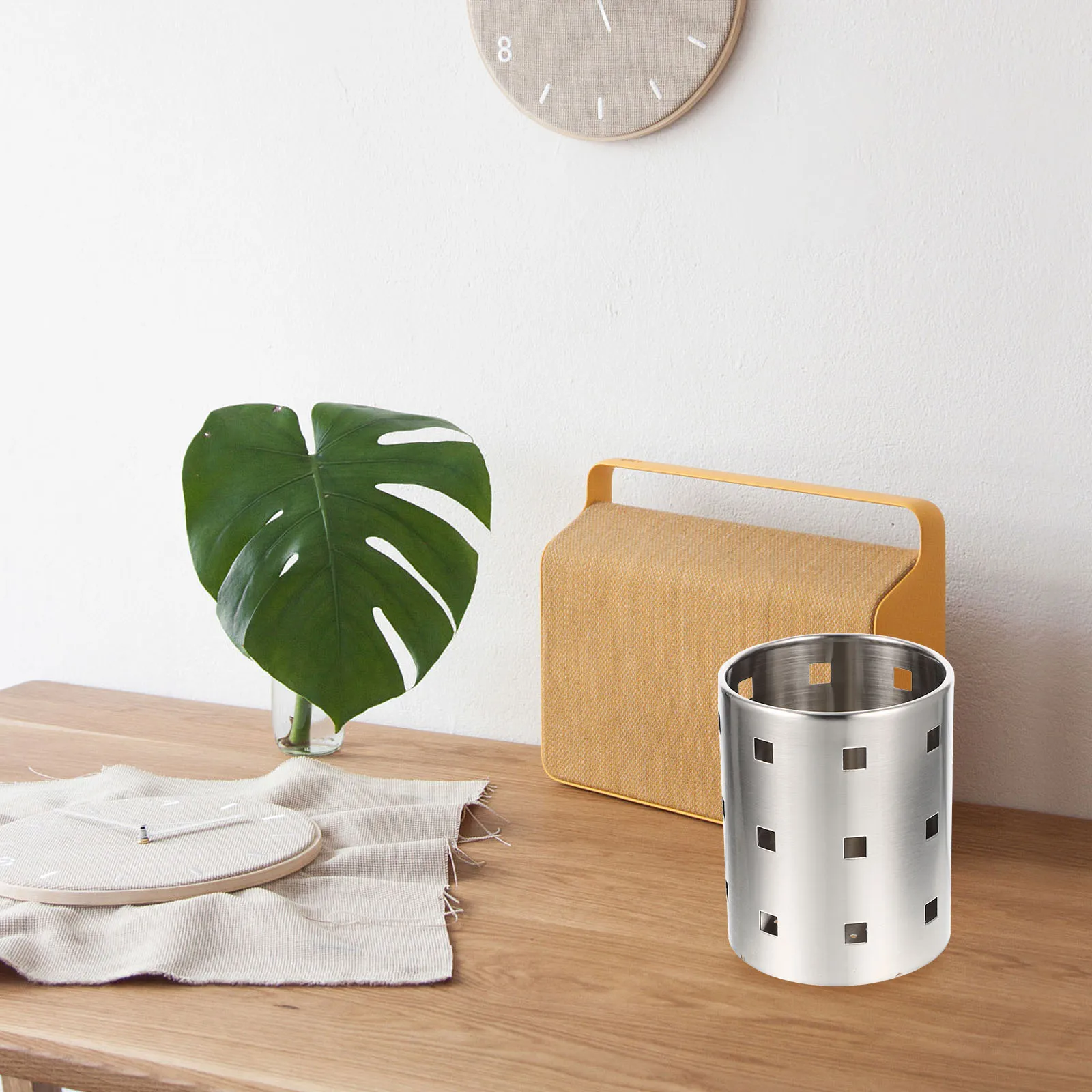 

Chopstick Storage Box Kitchen Holder Household Countertop Utensil Stainless Steel Spoon for