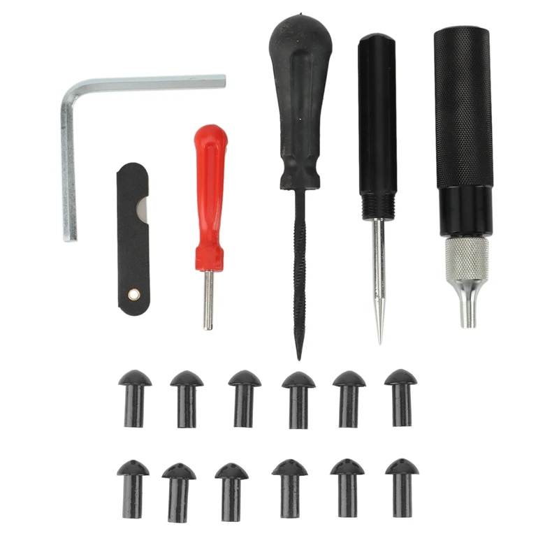 

Car And Motorcycle Tire Repair Plug Tool Set Tire Wheel Repair Kit Mushroom Plug Probe Nozzle