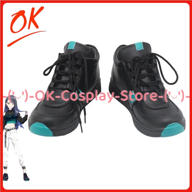 [Customized] Project Sekai Shiraishi An Cosplay Shoes Anime Roleplay Costume Prop Halloween Carnival Party PU Leather Boots