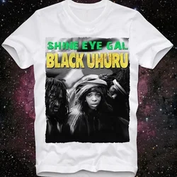 T Shirt Black Uhuru Sponji Reggae Black Eyed Peas Rasta Rastafari Shiny Eye Gal Retro Vintage Bob Marley