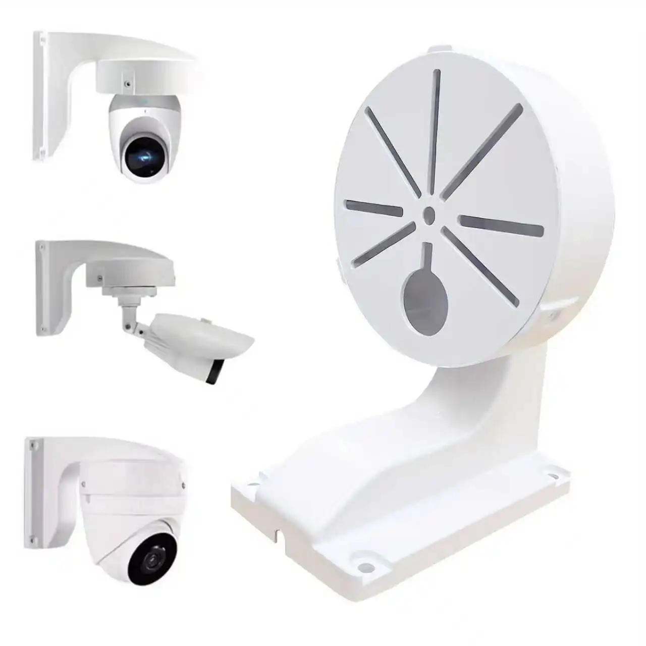 

L Type Home Office Dome Camera Bracket Surveillance CCTV Accessories Plastic Durable Security Wall Mount Indoor And Outdoor