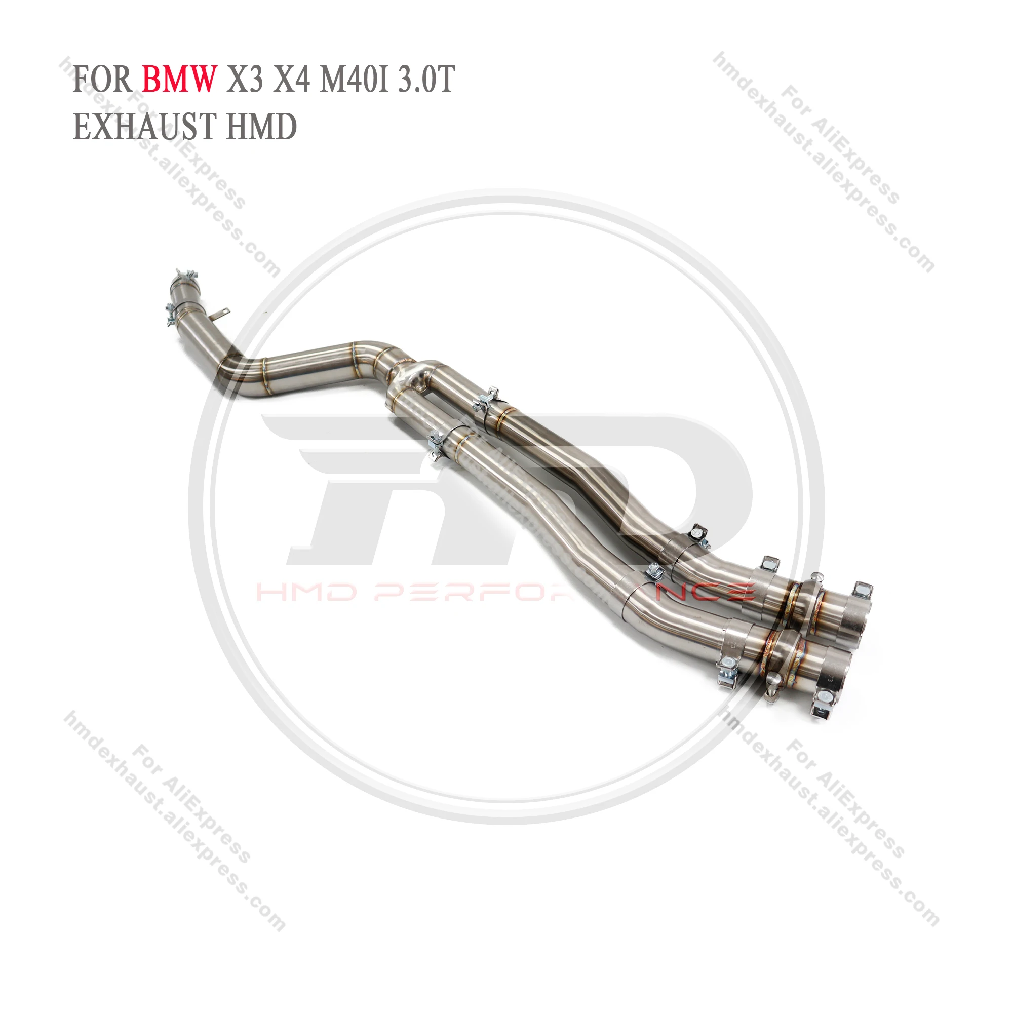 

HMD Stainless Steel Exhaust System For BMW X3 X4 M40I 3.0T Exhaust Middle Pipe