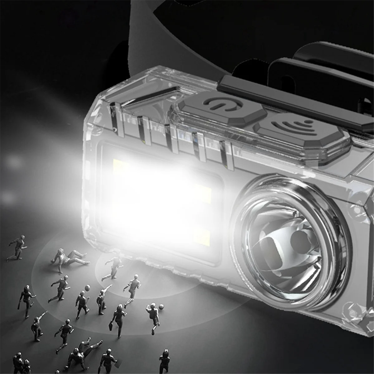 A71P في الهواء الطلق ليلة الصيد المصابيح الأمامية المحمولة متعددة الوظائف المصابيح الأمامية القابلة لإعادة الشحن التخييم الإضاءة المصابيح الأمامية #4