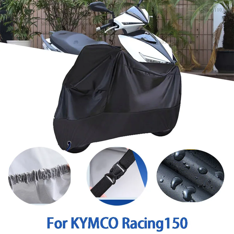 

Motorcycle Full Covers For KYMCO Racing150 Car Outdoors Sun Protection Dust No Ear Thickened Oxford Clothcover Accessories