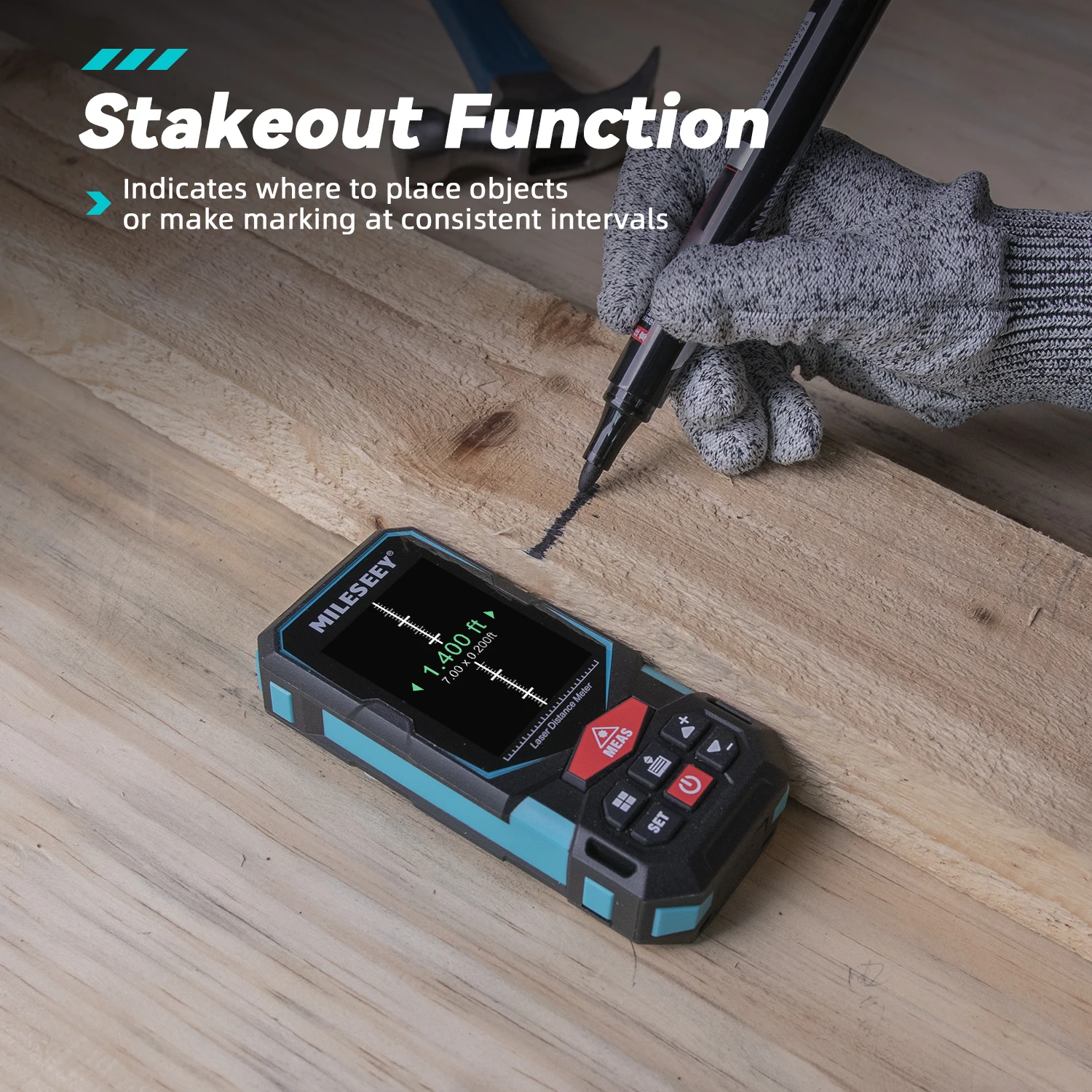MiLESEEY S7 Profesional Distance Meter Outdoor Long-Range Measuring without Pointfinder - Image 5