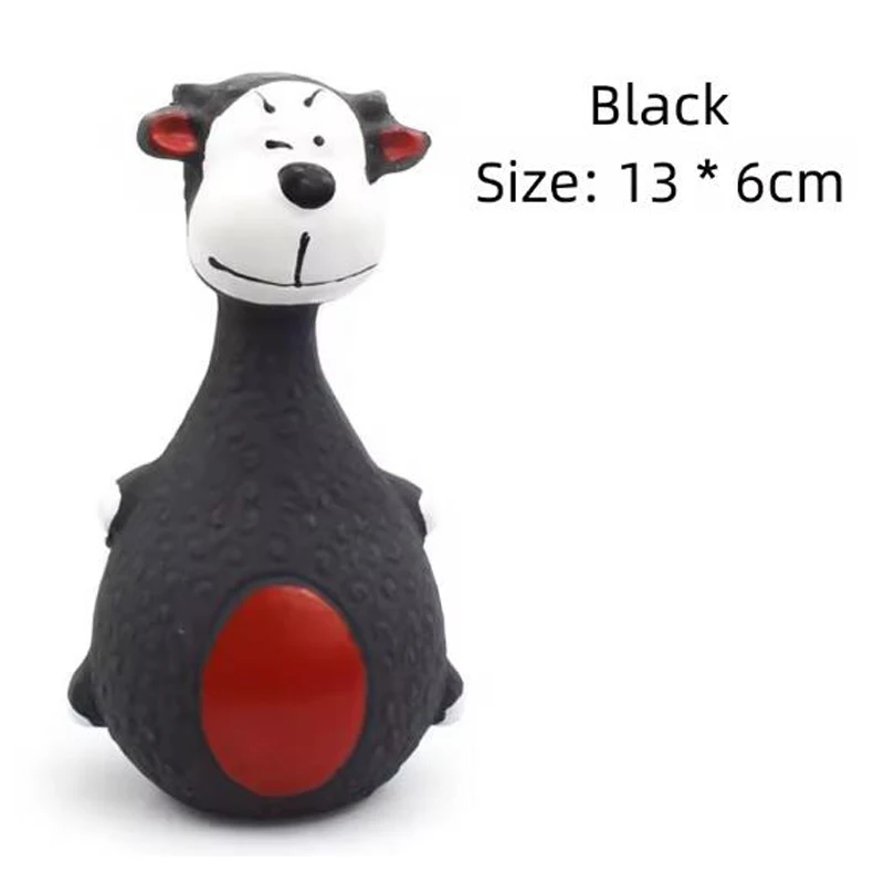 Hundespielzeug Sound Quietschender Elefant/Kuh Tier Kauspielzeug aus Gummi für kleine und große Hunde Bissfestes interaktives Spielzeug – Detail 9