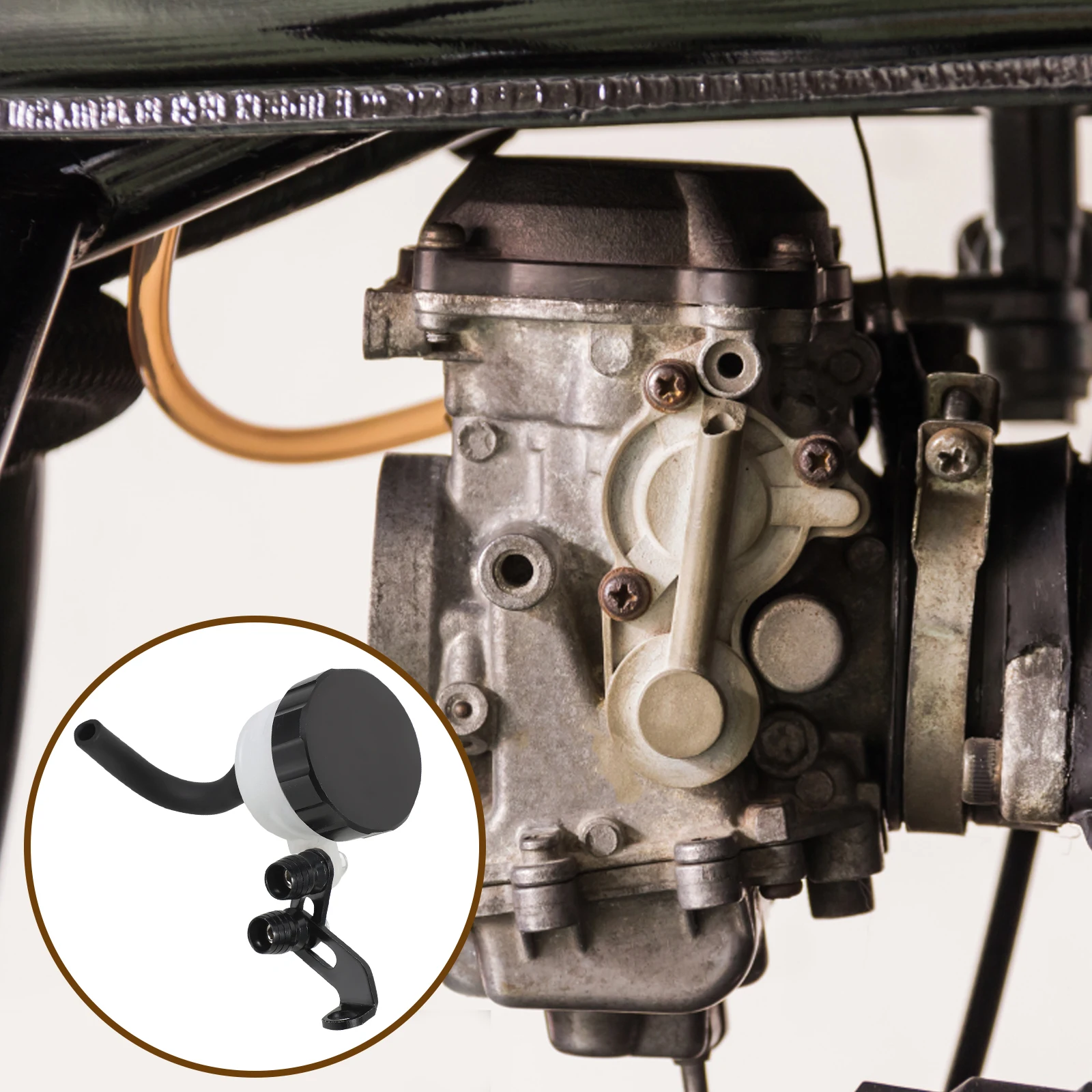 

Brake Oil Reservoir Tank Fluid Cup Durable Stylish Design Easy Installation Motorcycle Brake System Part Oil Tank For Motorcycle